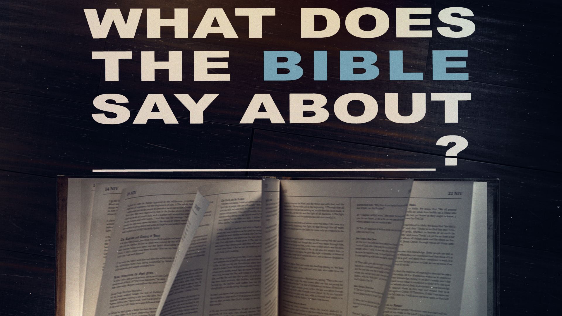 What Does the Bible Say About Work?