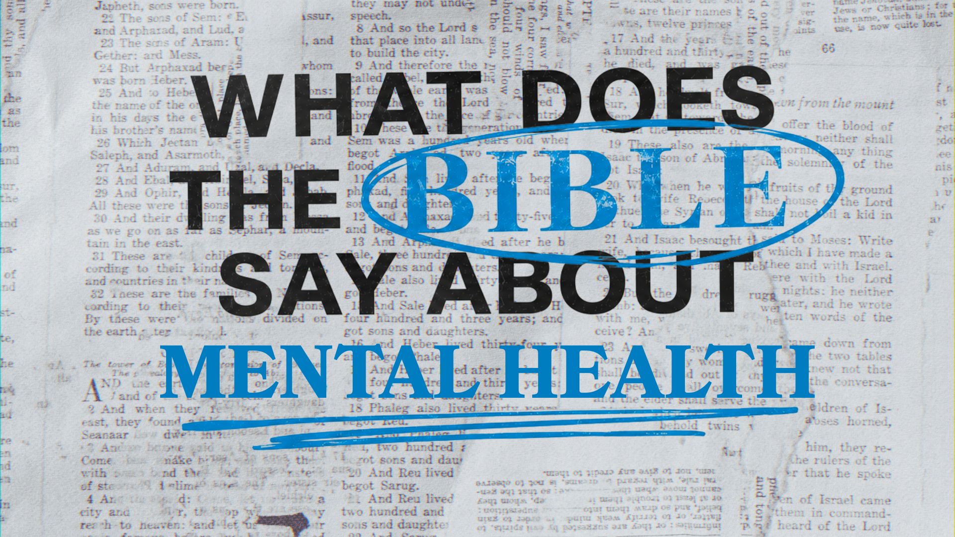 What Does The Bible Say About Mental Health?